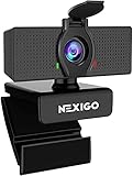 NexiGo N60 1080P Web Camera, HD Webcam with Microphone, Software Control & Privacy Cover, USB Computer Camera, 110-degree FOV, Plug and Play, for Zoom/Skype/Teams, Conferencing and Video Calling